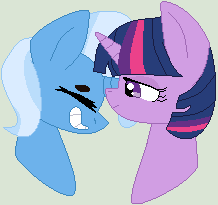 Size: 218x205 | Tagged: safe, artist:jadeharmony, trixie, twilight sparkle, g4, female, lesbian, ship:twixie, shipping