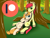 Size: 650x500 | Tagged: safe, artist:tunrae, bright mac, pear butter, earth pony, pony, g4, advertisement, applejack's hat, applejack's parents, couple, cowboy hat, cutie mark, freckles, hat, looking at each other, patreon, patreon logo, patreon preview, tree, unshorn fetlocks