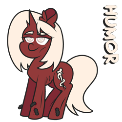 Size: 2000x2000 | Tagged: safe, artist:threetwotwo32232, oc, oc only, oc:humor, leech, pony, unicorn, female, high res, mare, solo