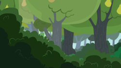 Size: 1280x720 | Tagged: safe, screencap, g4, the perfect pear, background, bush, no pony, pear tree, scenic ponyville, tree