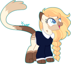 Size: 1982x1778 | Tagged: safe, artist:kurosawakuro, oc, oc only, cat, cat pony, original species, base used, clothes, female, shirt, simple background, solo, transparent background