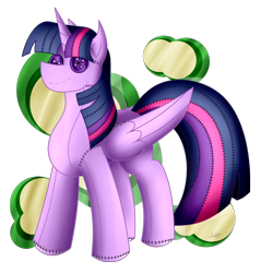 Size: 1228x1284 | Tagged: safe, artist:thebenalpha, twilight sparkle, alicorn, original species, plush pony, pony, g4, plushie, simple background, transparent background, twilight sparkle (alicorn)