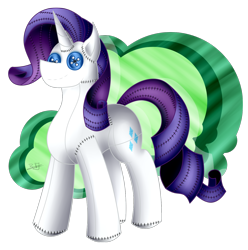 Size: 1284x1292 | Tagged: safe, artist:thebenalpha, rarity, original species, plush pony, pony, unicorn, g4, plushie, simple background, transparent background