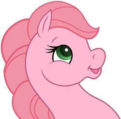 Size: 669x655 | Tagged: safe, artist:tanahgrogot, derpibooru exclusive, earth pony, pony, g2, season 2, aelita schaeffer, base used, code lyoko, crossover, female, green eyes, mare, medibang paint, open mouth, ponified, simple background, solo, transparent background