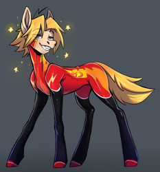 Size: 2057x2208 | Tagged: safe, artist:1an1, pony, cars (pixar), grin, high res, lightning mcqueen, male, ponified, smiling