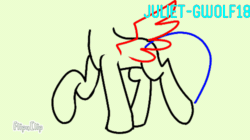 Size: 500x280 | Tagged: safe, artist:juliet-gwolf18, oc, oc only, pegasus, pony, animated, flapping, flipaclip, gif, pegasus oc, running, solo, walk cycle, walking, wings