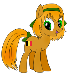 Size: 2256x2344 | Tagged: safe, artist:emerald star, pony, belgium, hetalia, high res, nation ponies, ponified, solo