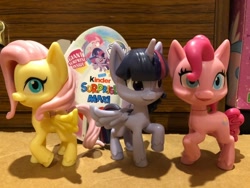 Size: 756x568 | Tagged: safe, fluttershy, pinkie pie, twilight sparkle, alicorn, pony, g4, g4.5, figure, merchandise, toy, twilight sparkle (alicorn)