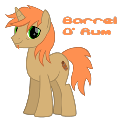 Size: 1123x1080 | Tagged: safe, artist:thunder-blur, oc, oc only, oc:barrel orum, pony, unicorn, male, show accurate, solo