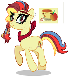 Size: 1208x1356 | Tagged: safe, artist:princess-kitsune-tsu, oc, oc only, earth pony, pony, base used, female, magical lesbian spawn, mare, offspring, parent:applejack, parent:rainbow dash, parents:appledash, show accurate, simple background, solo, transparent background