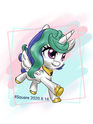 Size: 3456x4608 | Tagged: safe, artist:square#01, princess celestia, alicorn, pony, g4.5, my little pony: stop motion short, female, solo