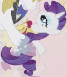 Size: 588x681 | Tagged: safe, screencap, prince blueblood, rarity, pony, unicorn, g4, the ticket master, clothes, dress, female, frilly dress, lidded eyes, male, mare, ship:rariblood, shipping, solo focus, straight