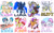 Size: 1198x750 | Tagged: safe, artist:pedantia, apple bloom, derpy hooves, discord, dj pon-3, princess celestia, princess luna, scootaloo, sweetie belle, vinyl scratch, alicorn, draconequus, earth pony, pegasus, pony, unicorn, g4, chocolate, chocolate rain, cutie mark crusaders, food, grin, helmet, name, rain, scooter, singing, smiling, spread wings, wings