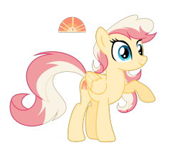 Size: 3977x3361 | Tagged: safe, artist:galaxyswirlsyt, oc, oc only, oc:sunlight ray, pegasus, pony, female, high res, mare, offspring, parent:fire streak, parent:sunset shimmer, parents:sunsetstreak, show accurate, simple background, solo, transparent background