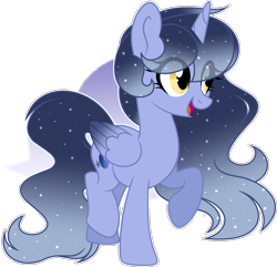 Size: 2476x2386 | Tagged: safe, artist:auroranovasentry, oc, oc only, oc:stella moonshine, alicorn, pony, female, high res, mare, parents:styuna, simple background, solo, transparent background