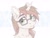 Size: 1200x900 | Tagged: safe, artist:vird-gi, oc, oc only, pony, unicorn, abstract background, cheek fluff, chest fluff, ear fluff, ear piercing, earring, glasses, jewelry, looking at you, piercing, solo