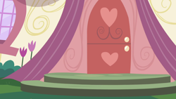 Size: 1280x720 | Tagged: safe, screencap, g4, the big mac question, background, door, no pony, ponyville spa, scenic ponyville