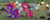 Size: 3548x1452 | Tagged: safe, artist:gallantserver, big macintosh, maud pie, trenderhoof, oc, oc:blackberry pie, oc:charkole, oc:huckleberry pie, oc:raspberry sugarcane, oc:vanilla pie, oc:viola plaid, dracony, dragon, earth pony, hybrid, pegasus, pony, unicorn, g4, bipedal, clothes, eyes closed, female, filly, glasses, magical lesbian spawn, male, offspring, open mouth, parent:limestone pie, parent:maud pie, parent:pinkie pie, parent:spike, parent:tempest shadow, parent:trenderhoof, parents:maudspike, parents:tempestpie, parents:trenderstone, scarf, stallion, teeth