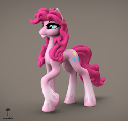 Size: 1515x1440 | Tagged: safe, artist:teonanakatle, pinkie pie, earth pony, pony, g4, 3d, solo