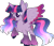 Size: 498x427 | Tagged: safe, artist:artistcoolpony, artist:selenaede, twilight sparkle, alicorn, pony, g4, alternate design, base used, blaze (coat marking), coat markings, colored wings, colored wingtips, ethereal mane, facial markings, female, gradient wings, mare, solo, twilight sparkle (alicorn), unshorn fetlocks, wings