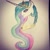 Size: 1080x1080 | Tagged: safe, artist:cats_drawings_cos, princess celestia, alicorn, pony, g4, bust, eyelashes, female, grin, horn, jewelry, mare, peytral, smiling, solo, tiara, traditional art