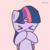 Size: 720x720 | Tagged: safe, artist:starflashing twinkle, twilight sparkle, alicorn, pony, g4, :3, animated, blowing a kiss, chinese, cute, female, frame by frame, heart, mare, pink background, simple background, solo, twiabetes, twilight sparkle (alicorn), wings