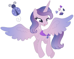 Size: 2060x1644 | Tagged: safe, artist:magicuniclaws, oc, oc only, alicorn, changepony, hybrid, pony, alicorn oc, female, horn, interspecies offspring, magical lesbian spawn, offspring, parent:princess luna, parent:queen chrysalis, parents:chrysaluna, simple background, solo, transparent background, wings