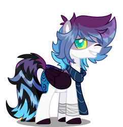 Size: 1280x1315 | Tagged: safe, artist:tired-horse-studios, oc, oc only, pegasus, pony, clothes, colored wings, male, scarf, simple background, solo, stallion, transparent background, wings