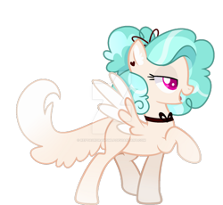 Size: 1280x1179 | Tagged: safe, artist:tired-horse-studios, oc, oc only, pegasus, pony, augmented tail, deviantart watermark, female, mare, obtrusive watermark, simple background, solo, transparent background, watermark
