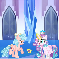 Size: 1280x1280 | Tagged: safe, cozy glow, princess flurry heart, alicorn, pegasus, pony, g4, a better ending for cozy, older, older cozy glow, older flurry heart