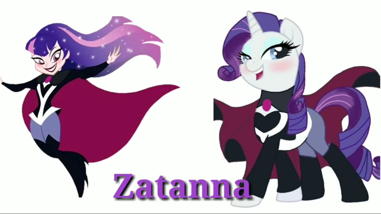 2554440 - artist needed, safe, rarity, g4, dc superhero girls, youtube  link, zatanna - Derpibooru