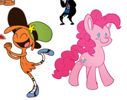 Size: 273x216 | Tagged: artist needed, source needed, safe, pinkie pie, g4, cropped, crossover, wander (wander over yonder), wander over yonder