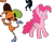 Size: 273x216 | Tagged: artist needed, source needed, safe, pinkie pie, g4, cropped, crossover, eyes closed, wander (wander over yonder), wander over yonder