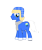 Size: 2500x3000 | Tagged: artist needed, safe, oc, oc only, oc:bluejam, earth pony, pony, 2021 community collab, derpibooru community collaboration, clothes, earth pony oc, hat, high res, scarf, smiling, solo