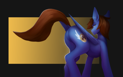 Size: 6192x3912 | Tagged: safe, artist:dashid, oc, oc only, oc:pegasusgamer, pegasus, pony, butt, full body, fully shaded, looking back, plot, simple background, wings