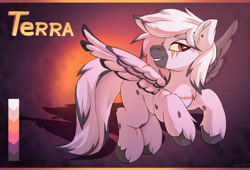 Size: 3000x2039 | Tagged: safe, artist:rattatatus78, oc, oc only, oc:terra, pegasus, pony, high res, reference sheet, solo