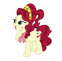 Size: 3736x3645 | Tagged: safe, artist:third uncle, cherry jubilee, earth pony, pony, g4, the last roundup, female, high res, mare, neckerchief, simple background, solo, transparent background, vector