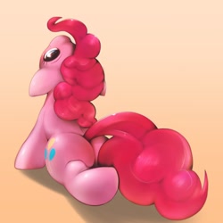 Size: 2048x2048 | Tagged: safe, artist:kurogewapony, pinkie pie, earth pony, pony, g4, balloonbutt, butt, cute, diapinkes, female, high res, looking back, mare, plot, solo