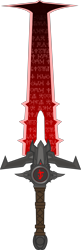 Size: 2765x8500 | Tagged: safe, artist:isaac_pony, g4, crucible blade, doom, doom equestria, doom eternal, no pony, show accurate, simple background, sword, symbol, transparent background, vector, weapon
