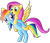 Size: 637x544 | Tagged: safe, artist:miokomata, edit, fluttershy, rainbow dash, pony, g4, background removed, duo, fluttershy riding rainbow dash, flying, ponies riding ponies, riding, simple background, transparent background