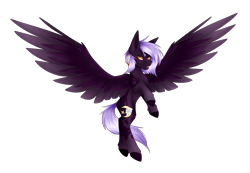 Size: 4100x2836 | Tagged: safe, artist:fluxittu, oc, oc only, oc:cloudy night, pegasus, pony, female, high res, mare, simple background, solo, transparent background
