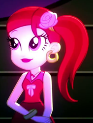 Size: 404x533 | Tagged: safe, screencap, rose heart, a photo booth story, eqg summertime shorts, equestria girls, g4, cropped, solo
