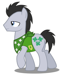 Size: 5500x7000 | Tagged: safe, artist:mundschenk85, lucky clover, earth pony, pony, g4, absurd resolution, bandana, male, plant team, show accurate, simple background, solo, stallion, transparent background, vector