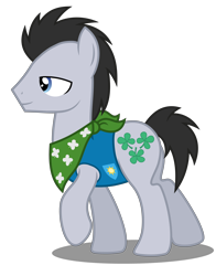 Size: 5500x7000 | Tagged: safe, artist:mundschenk85, lucky clover, earth pony, pony, g4, absurd resolution, background pony, bandana, male, show accurate, simple background, solo, stallion, transparent background, vector, weather team