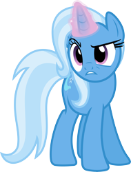Size: 3000x3943 | Tagged: safe, artist:jeatz-axl, trixie, pony, unicorn, g4, angry, female, glowing horn, high res, horn, magic, magic aura, mare, simple background, solo, teeth, telekinesis, transparent background, vector