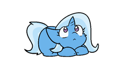 Size: 600x335 | Tagged: safe, artist:zutcha, trixie, pony, unicorn, g4, cute, diatrixes, female, mare, ponyloaf, simple background, solo, white background