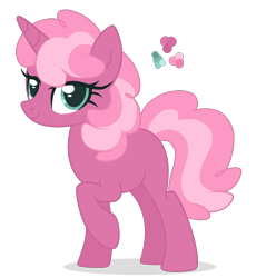 Size: 2400x2418 | Tagged: safe, artist:magicuniclaws, oc, oc only, pony, unicorn, female, high res, magical lesbian spawn, mare, offspring, parent:cheerilee, parent:pinkie pie, simple background, solo, transparent background
