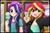 Size: 4096x2697 | Tagged: safe, artist:kittyrosie, starlight glimmer, sunset shimmer, human, equestria girls, equestria girls specials, g4, my little pony equestria girls: mirror magic, anime, beanie, blushing, breasts, cleavage, cute, duo, female, food, glimmerbetes, hat, heart, heart eyes, human coloration, ice cream, messy, open mouth, peace sign, selfie, shimmerbetes, wingding eyes