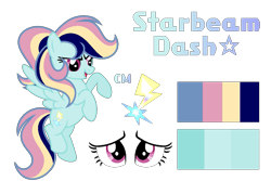 Size: 1103x736 | Tagged: safe, artist:stellamoonshineyt, oc, oc only, oc:starbeam dash, pegasus, pony, female, mare, reference sheet, simple background, solo, transparent background
