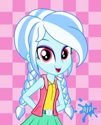 Size: 850x1050 | Tagged: safe, artist:rjp.rammy, oc, oc only, oc:white tulip, equestria girls, g4, clothes, female, shirt, skirt, solo, vest